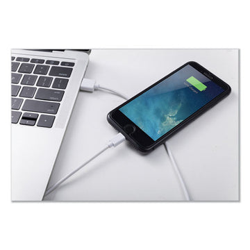 Innovera® Usb Lightning Cable, 6 Ft, White freeshipping - TVN Wholesale